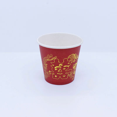 Coupe en papier ondulée de 2,5 oz à 32 oz à paroi simple recyclable avec impression de logo