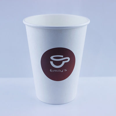 Coupe en papier chaud pour boissons en PLA revêtue de kraft biodégradable à paroi simple