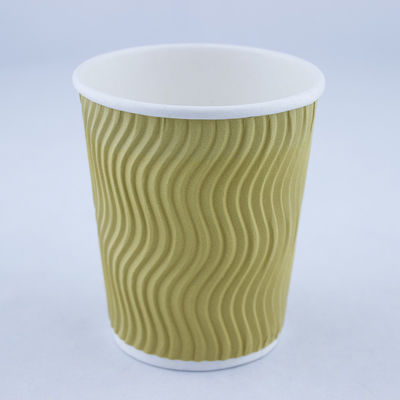 Coupe de café à double paroi jetable avec couvercle biodégradable