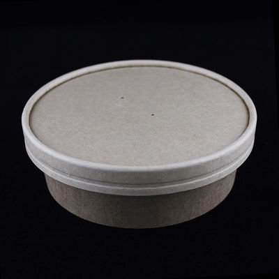 Boîtes à salade en papier kraft avec couvercles 500 ml boîte d'emballage alimentaire imprimée sur mesure