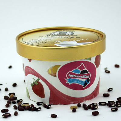 Containers de crème glacée biodégradables étanches à fuite avec couvercles Eco-friendly 5oz 150ml