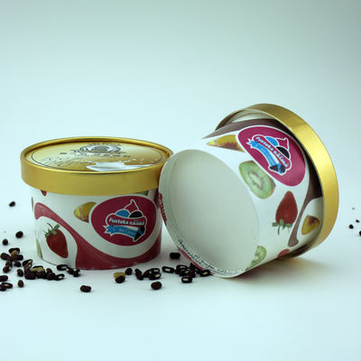 Containers de crème glacée biodégradables étanches à fuite avec couvercles Eco-friendly 5oz 150ml