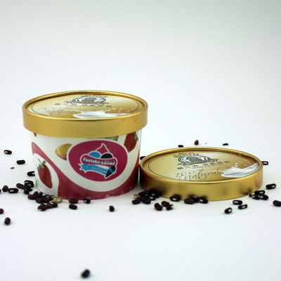 Containers de crème glacée biodégradables étanches à fuite avec couvercles Eco-friendly 5oz 150ml