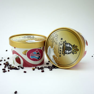 Containers de crème glacée biodégradables étanches à fuite avec couvercles Eco-friendly 5oz 150ml