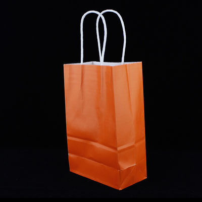 Sacs en papier revêtus de papier plastique recyclable avec poignée Kraft