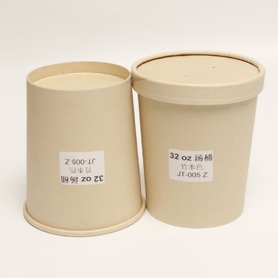 Des bols à soupe compostables imprimables, papier 8 oz, tasses à soupe avec couvercle.