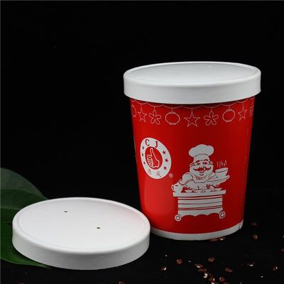 Coupe à soupe jetable avec couvercle