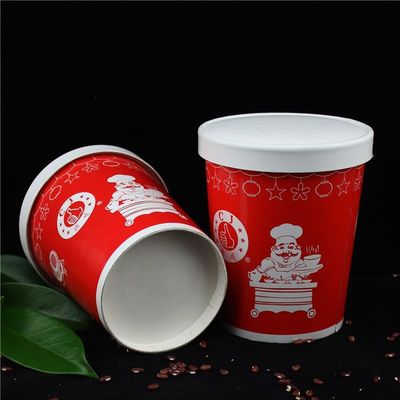 Coupe à soupe jetable avec couvercle
