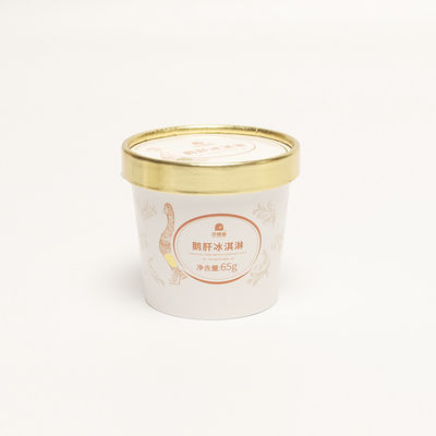 Des tasses de crème glacée en papier sur mesure