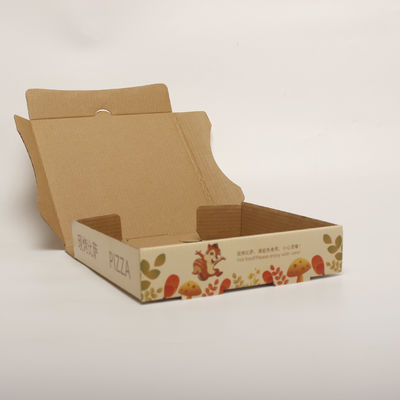 Boîte d'emballage de pizza jetable avec logo 12 pouces 14 pouces 16 pouces