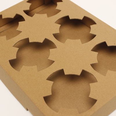 Boîte d'emballage de boulangerie imprimable personnalisée Pad de tasse en papier rectangulaire jetable