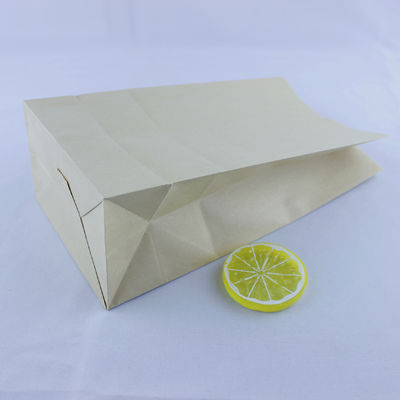 Sacs en papier kraft recyclé biodégradables à fond plat avec poignées tordues