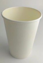 Boissons Coupe en papier ondulée avec couvercle paroi unique 8 oz recyclable compostable