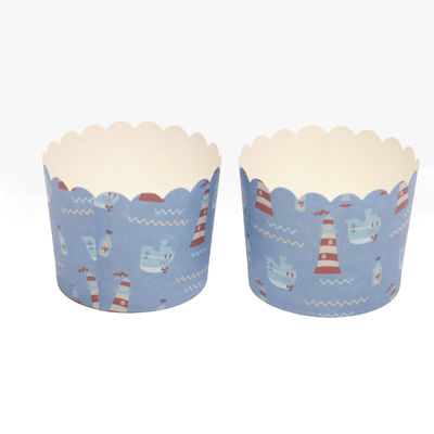 Des tasses en papier pour gâteaux alimentaires, des boîtes en papier pour gâteaux de cuisson compostables avec logo.