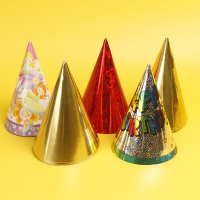 Chapeau de fête d'anniversaire Kraft papier pour enfants Tout festival recyclable