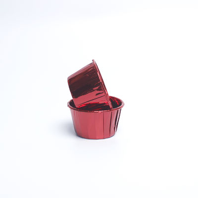 Couvertures de gâteaux en aluminium compostable, tasse à gâteaux jetable