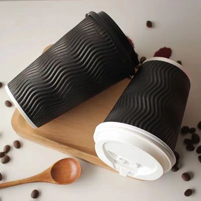 8 oz double tasse en papier murale de qualité alimentaire recyclable pour les activités ménagères