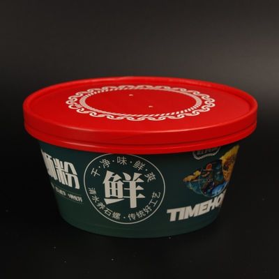 Vente en gros personnalisée de papier kraft de plusieurs capacités, salade carré, nouilles, soupe à la tasse