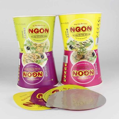 Papier de qualité alimentaire écologique personnalisé Noodle Instant Cup Noodles Emballage avec couvercle de joint en aluminium