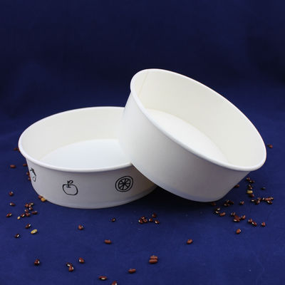 bol à salade en papier artisanal jetable avec tasse en papier imprimé et couvercle pour animaux de compagnie