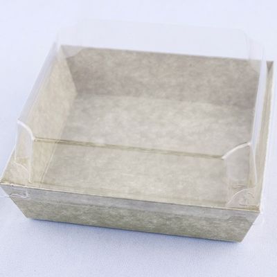 Boîte d'emballage de boulangerie à usage unique transparente pour les gâteaux à la pâte de sandwich